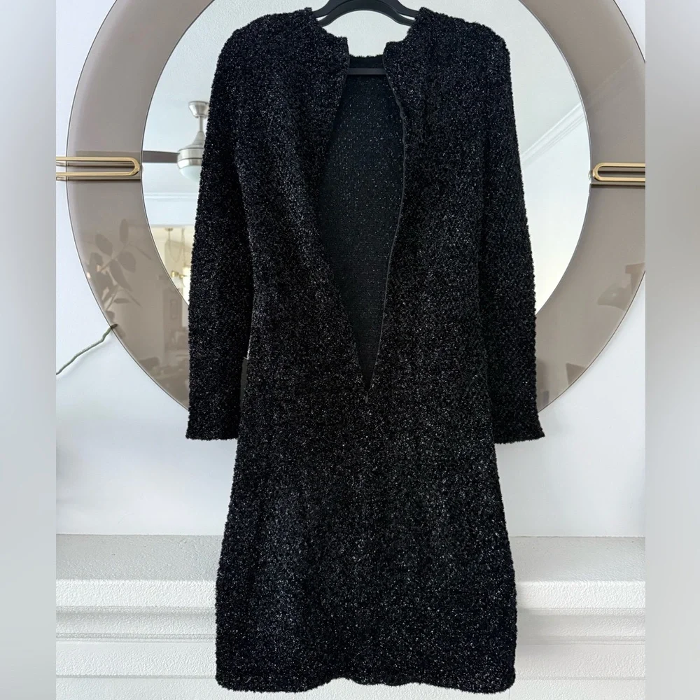 Yeohlee New York Black Bodycon Midi Dress Size Medium - Picture 5 of 10